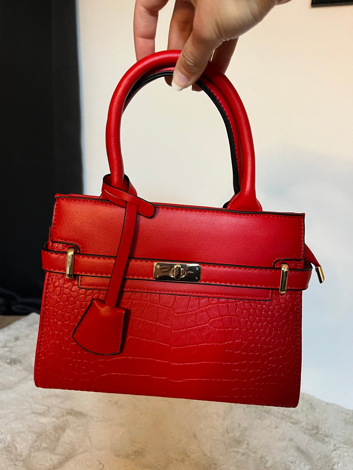 Sac à main Clélia rouge