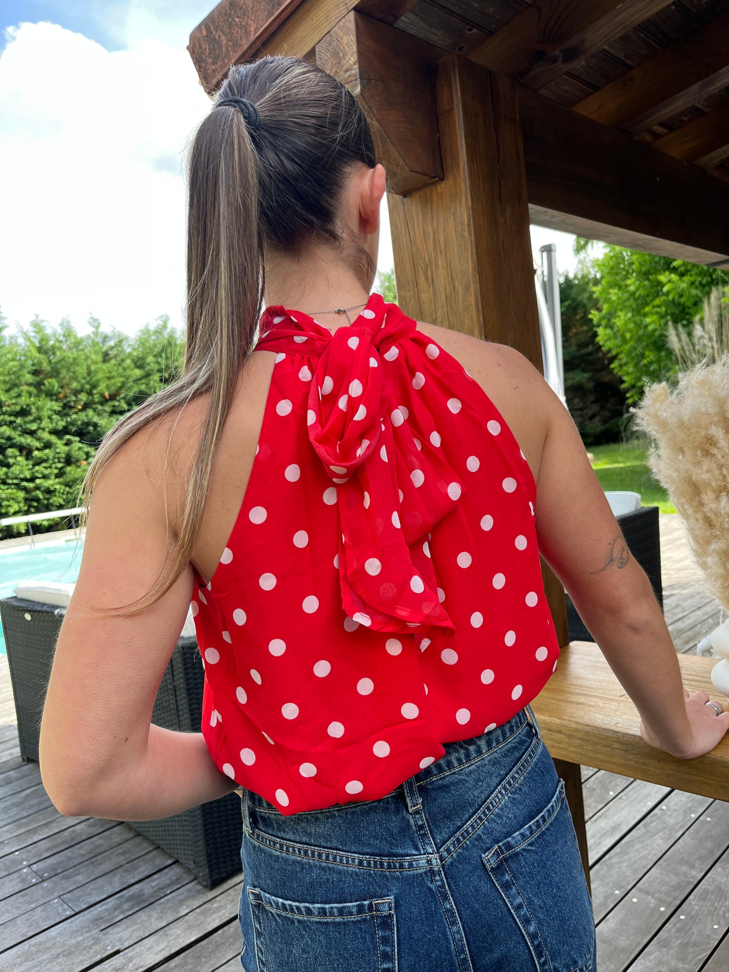 Top Clélia Rouge