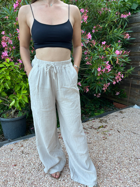 Pantalon Louisa  beige