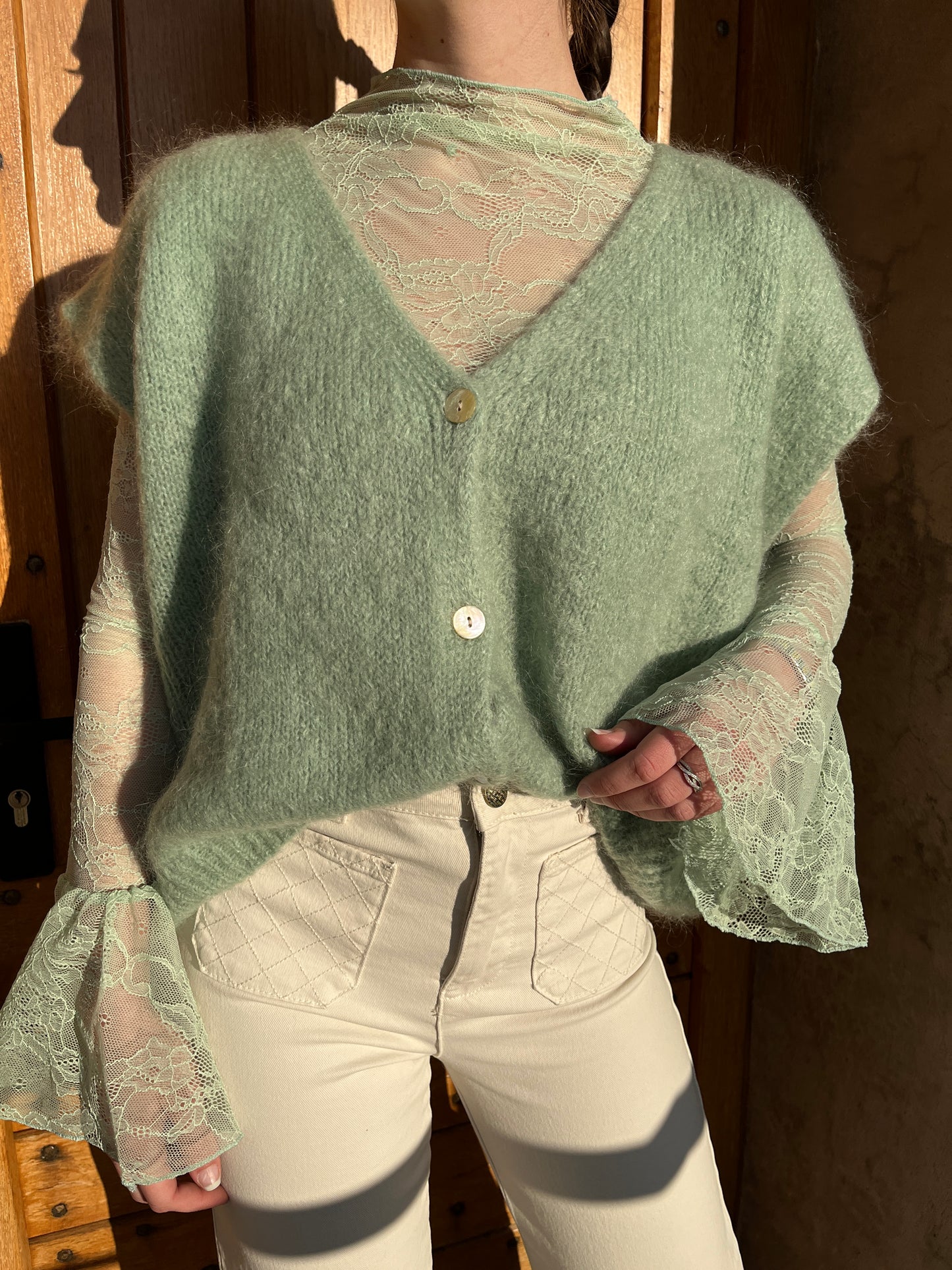 Pull Romy Vert d'eau