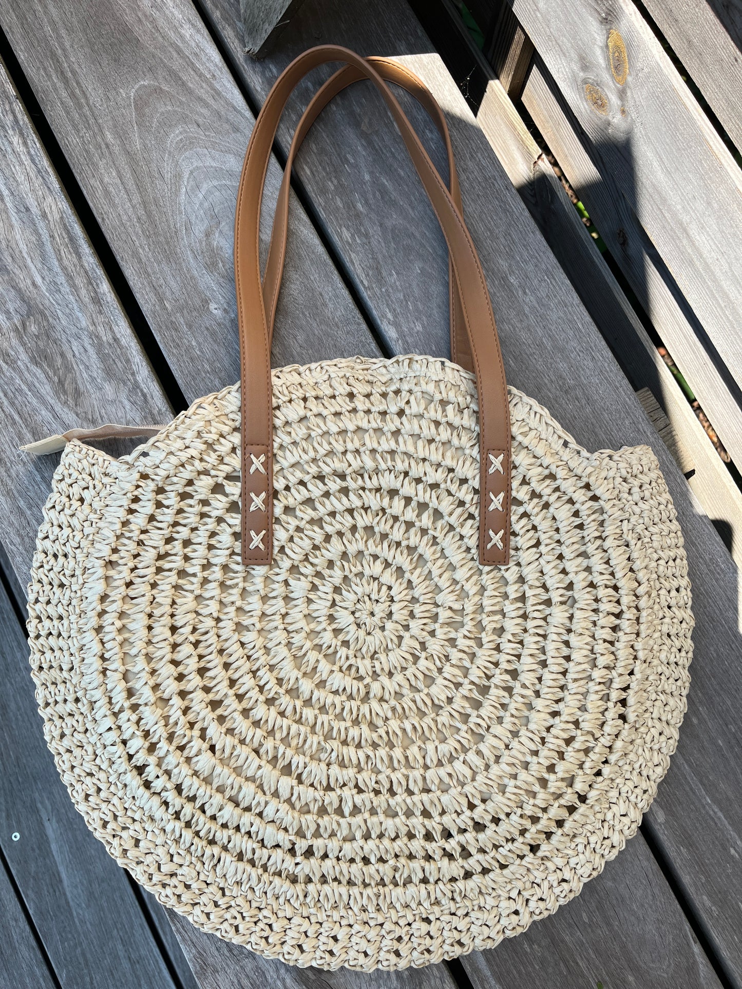 Sac cabas tressé