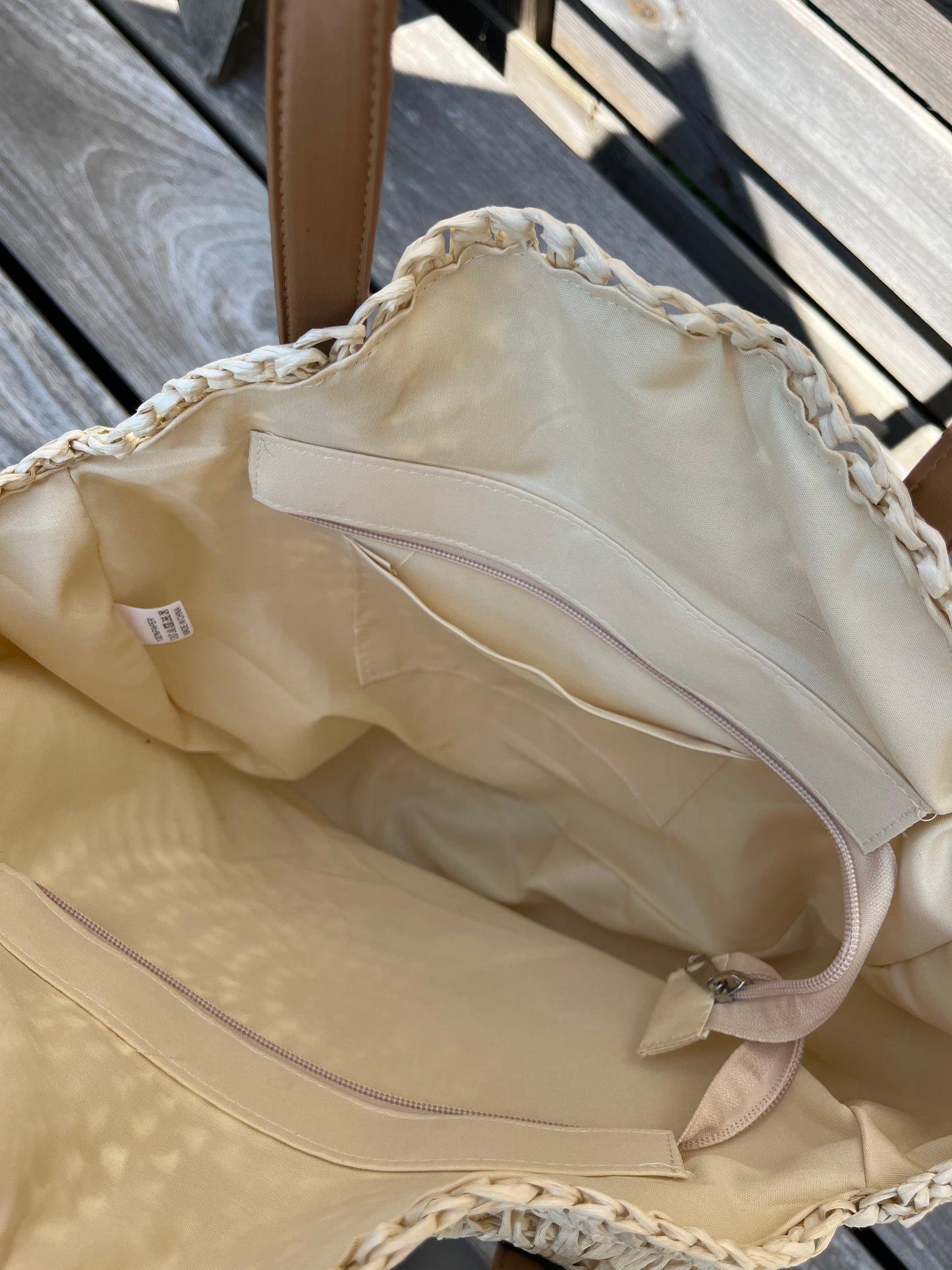 Sac cabas tressé