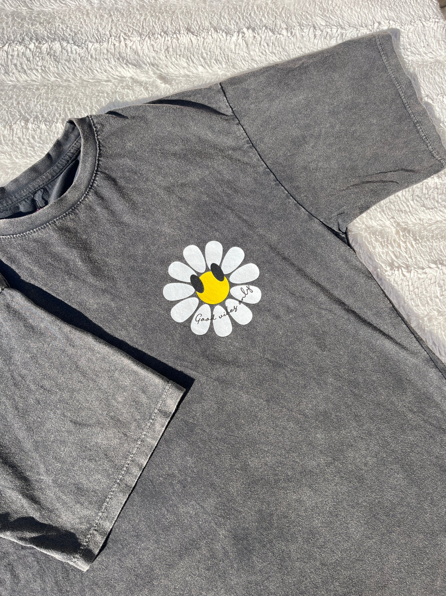 T-shirt Marguerite noir