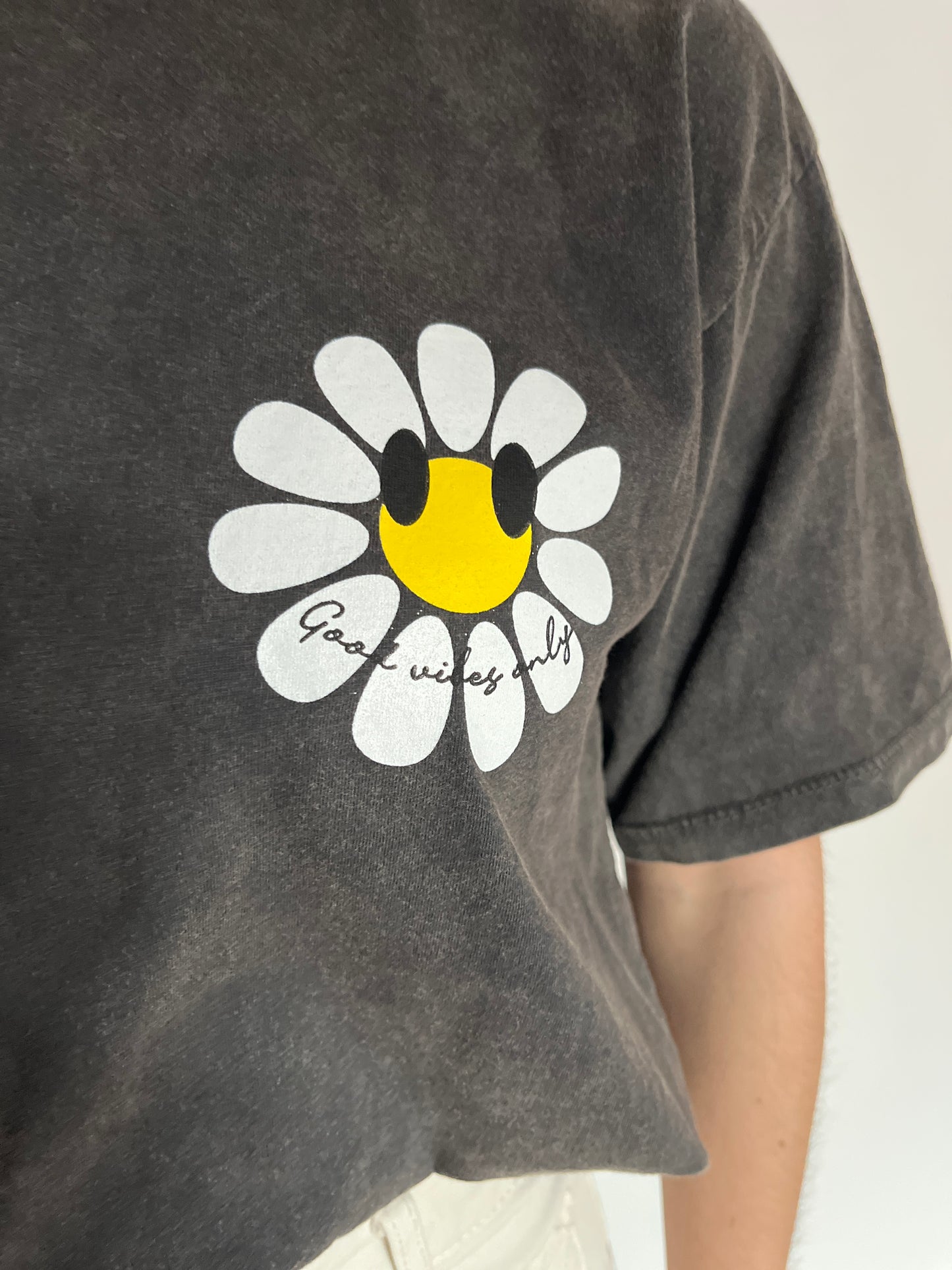 T-shirt Marguerite noir