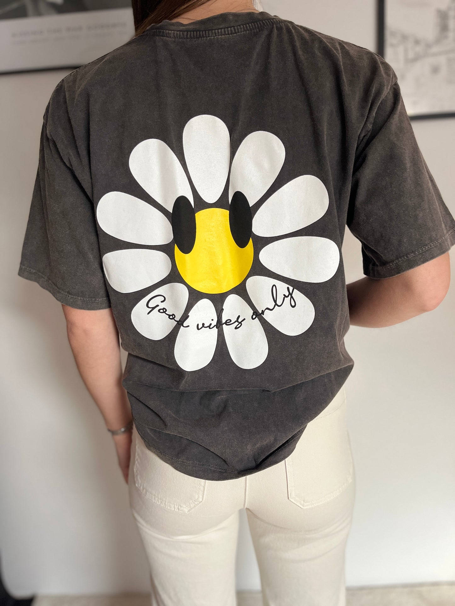 T-shirt Marguerite noir