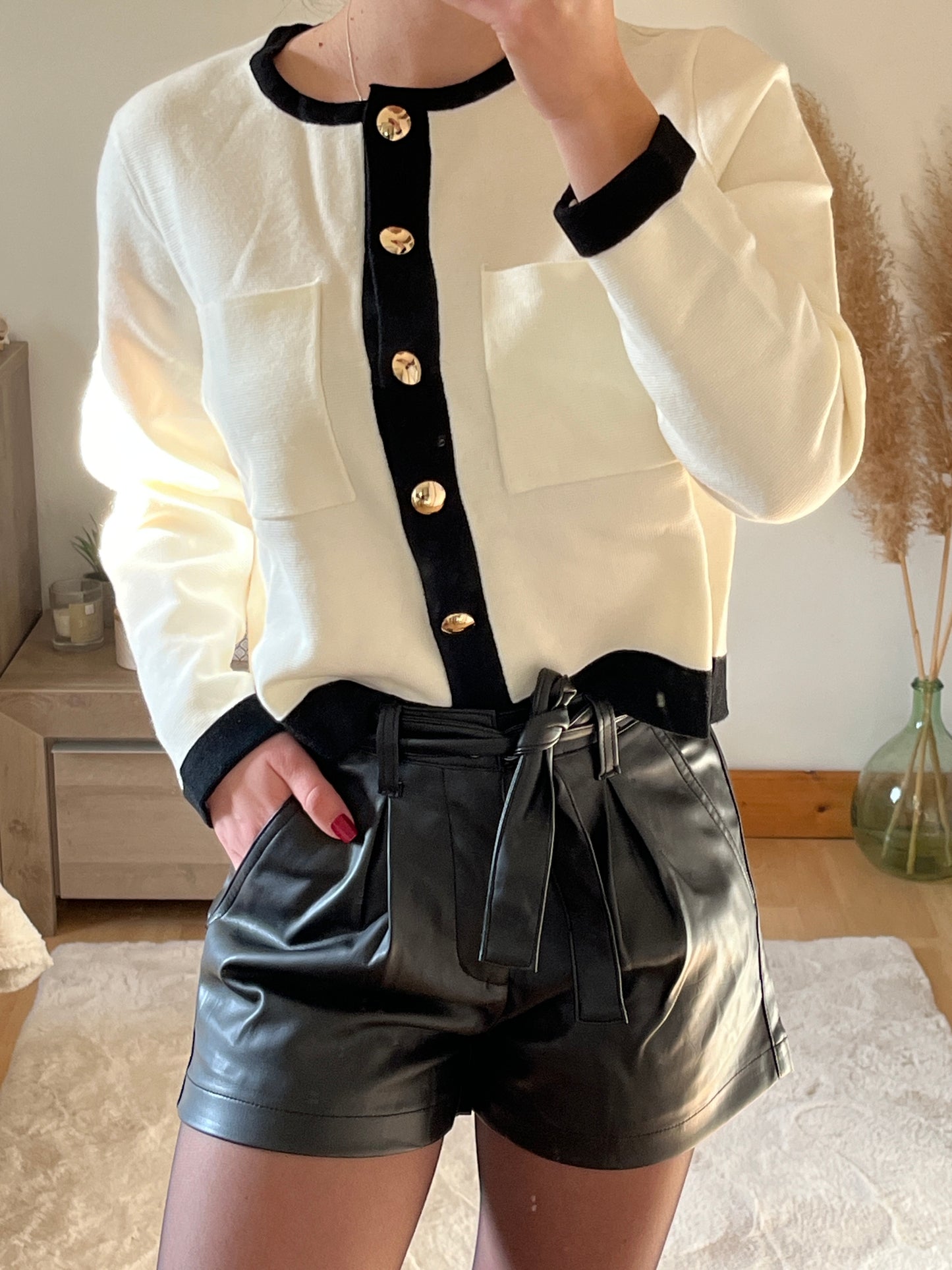 Short simili cuir