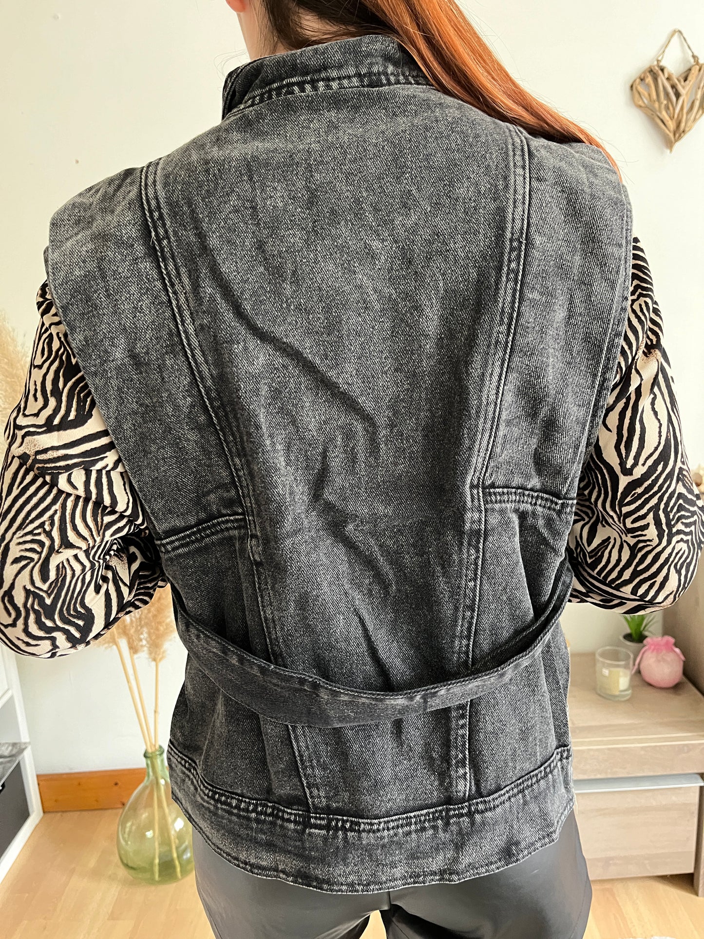 Veste en jean sans manches