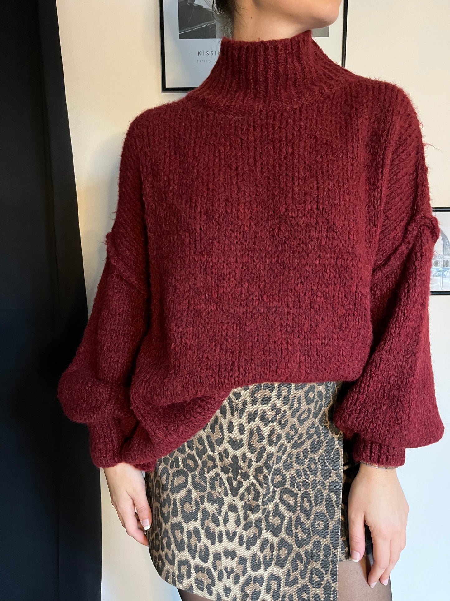 Pull Ana bordeaux