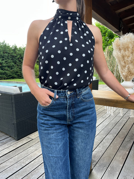 Top Clélia Noir