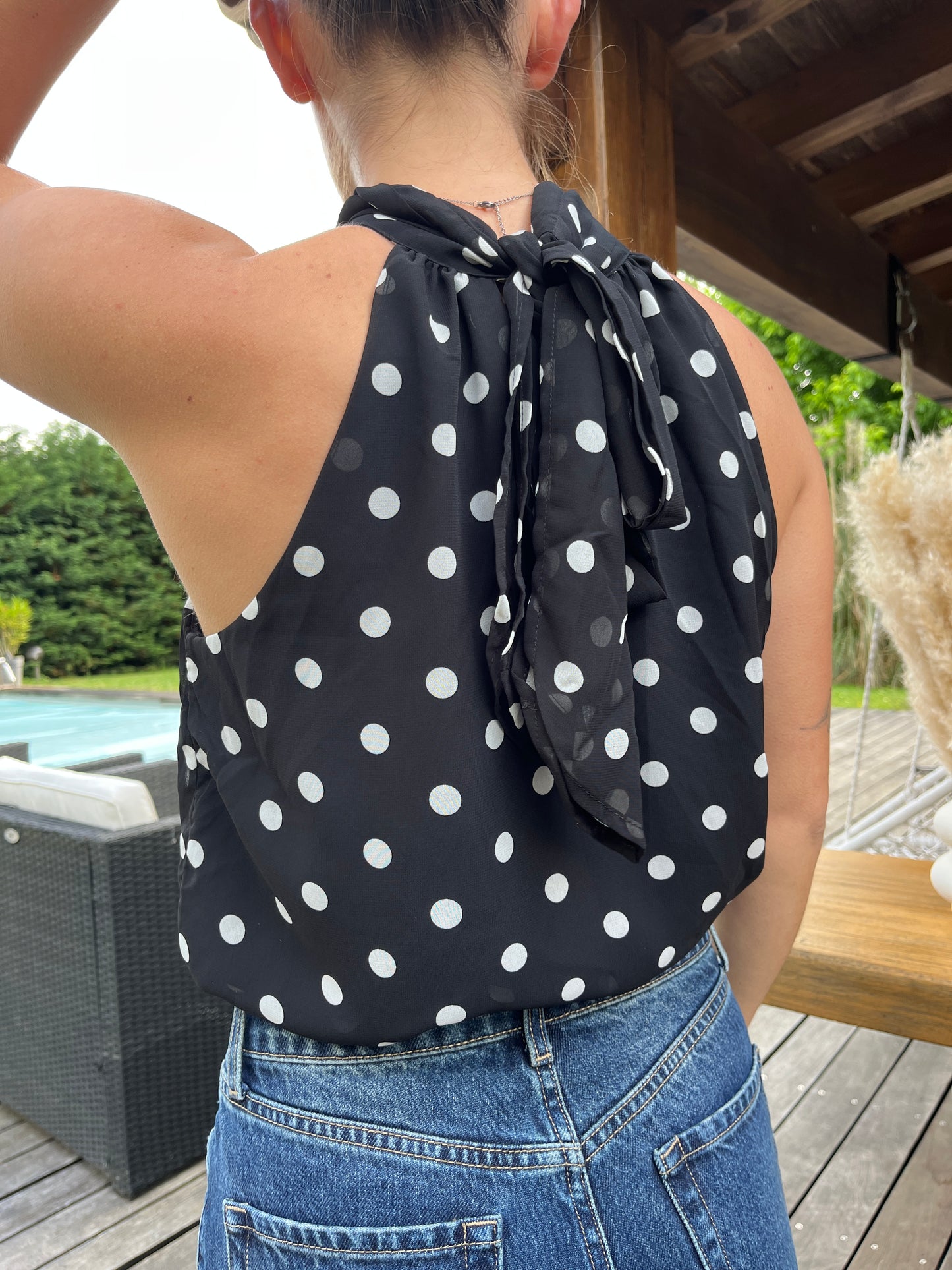 Top Clélia Noir
