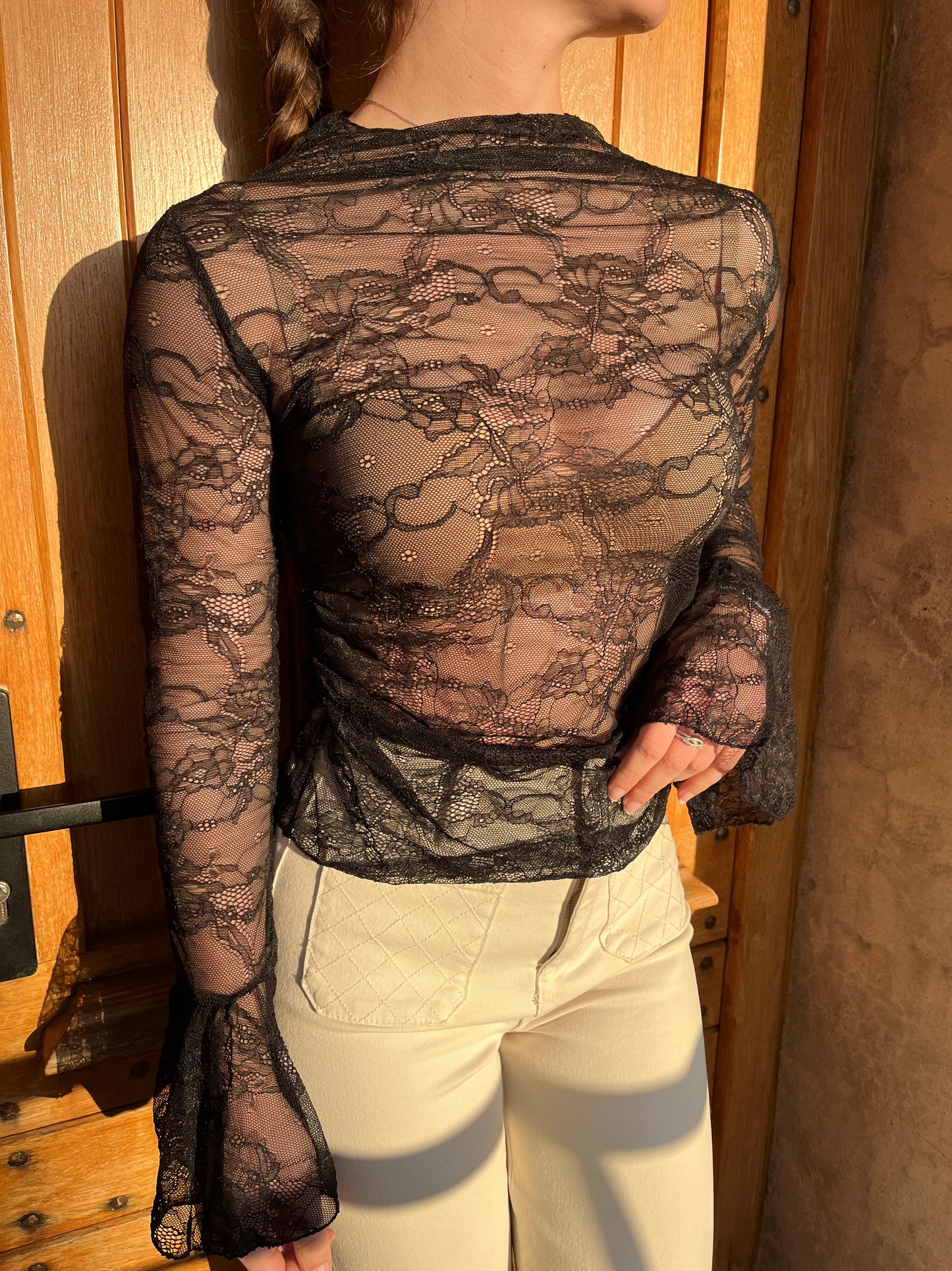 Top en dentelle Lya Noir