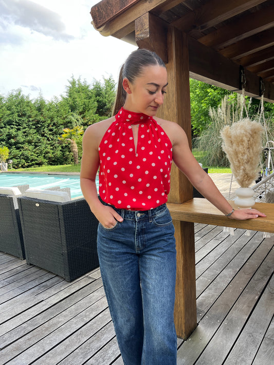 Top Clélia Rouge