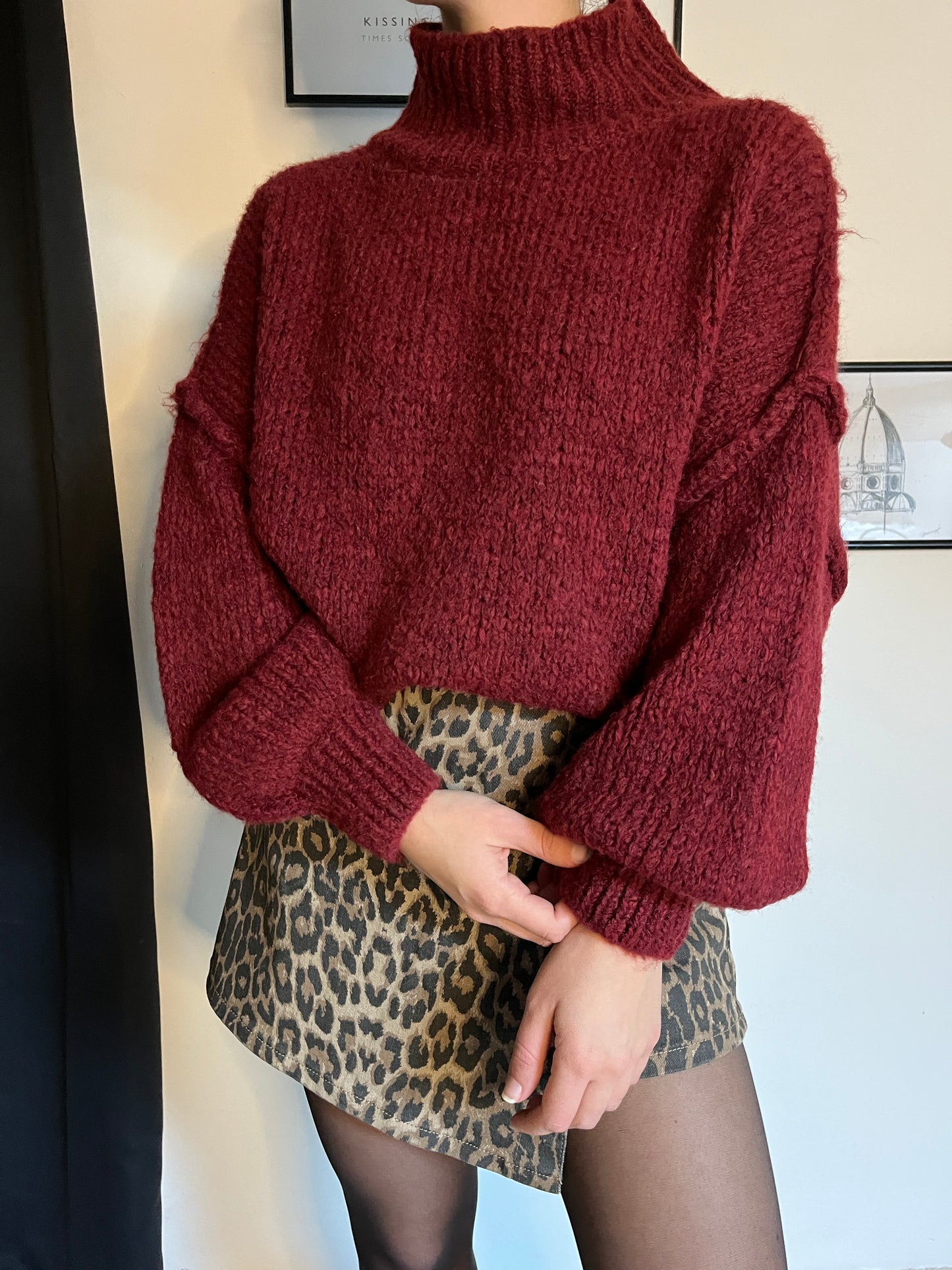 Pull Ana bordeaux