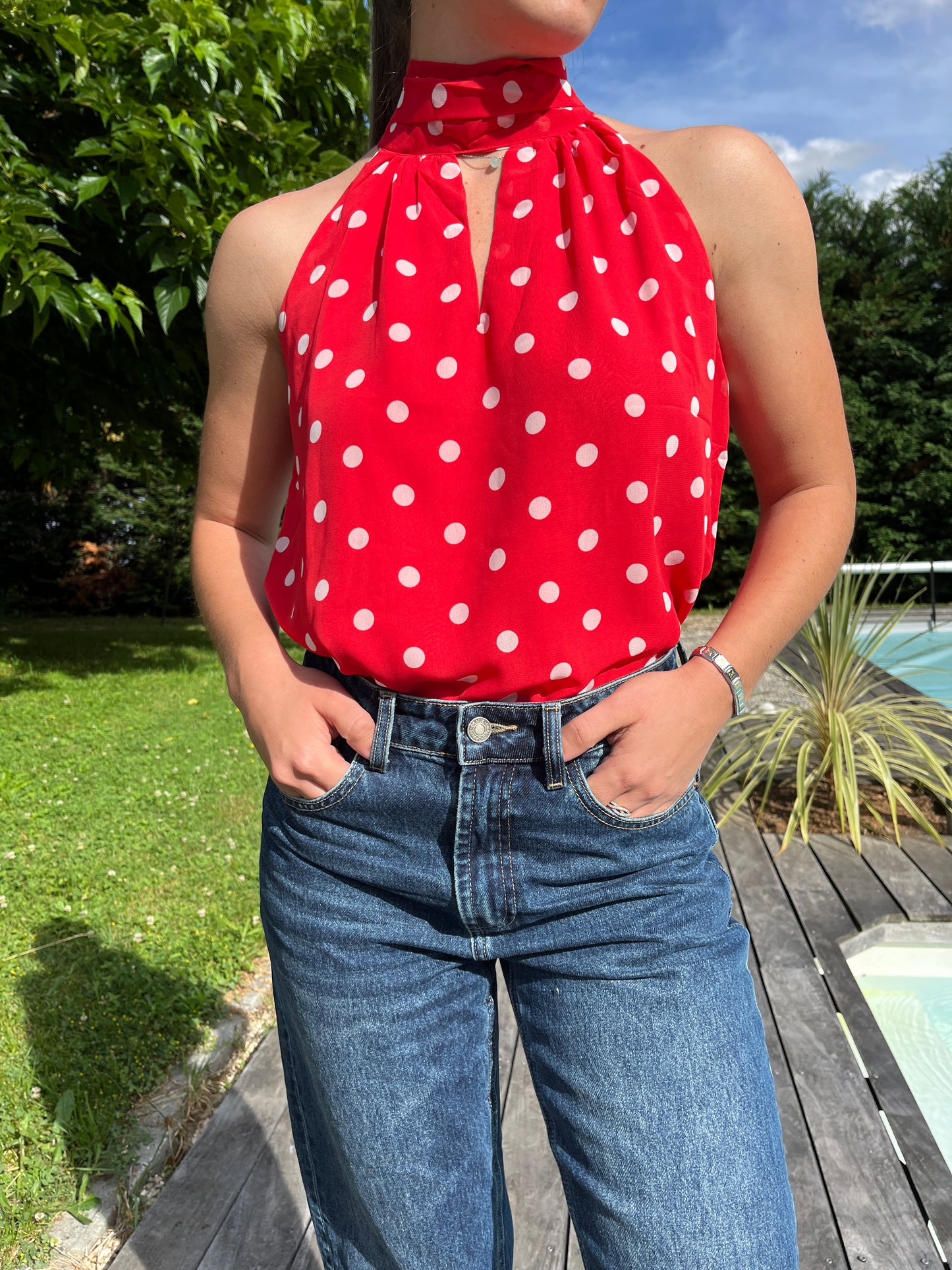 Top Clélia Rouge
