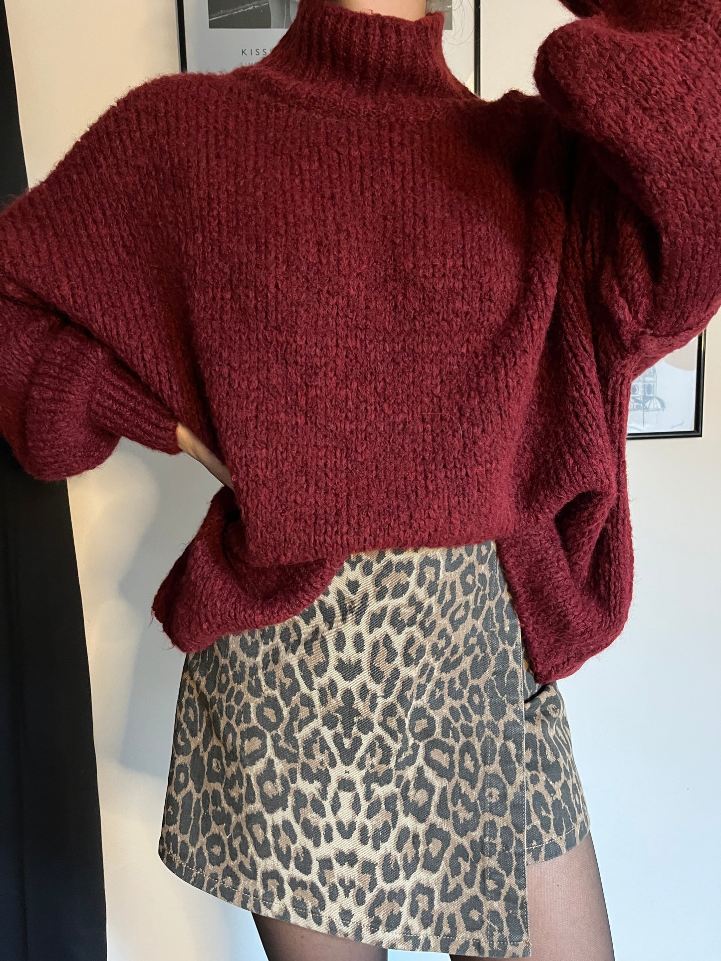 Pull Ana bordeaux