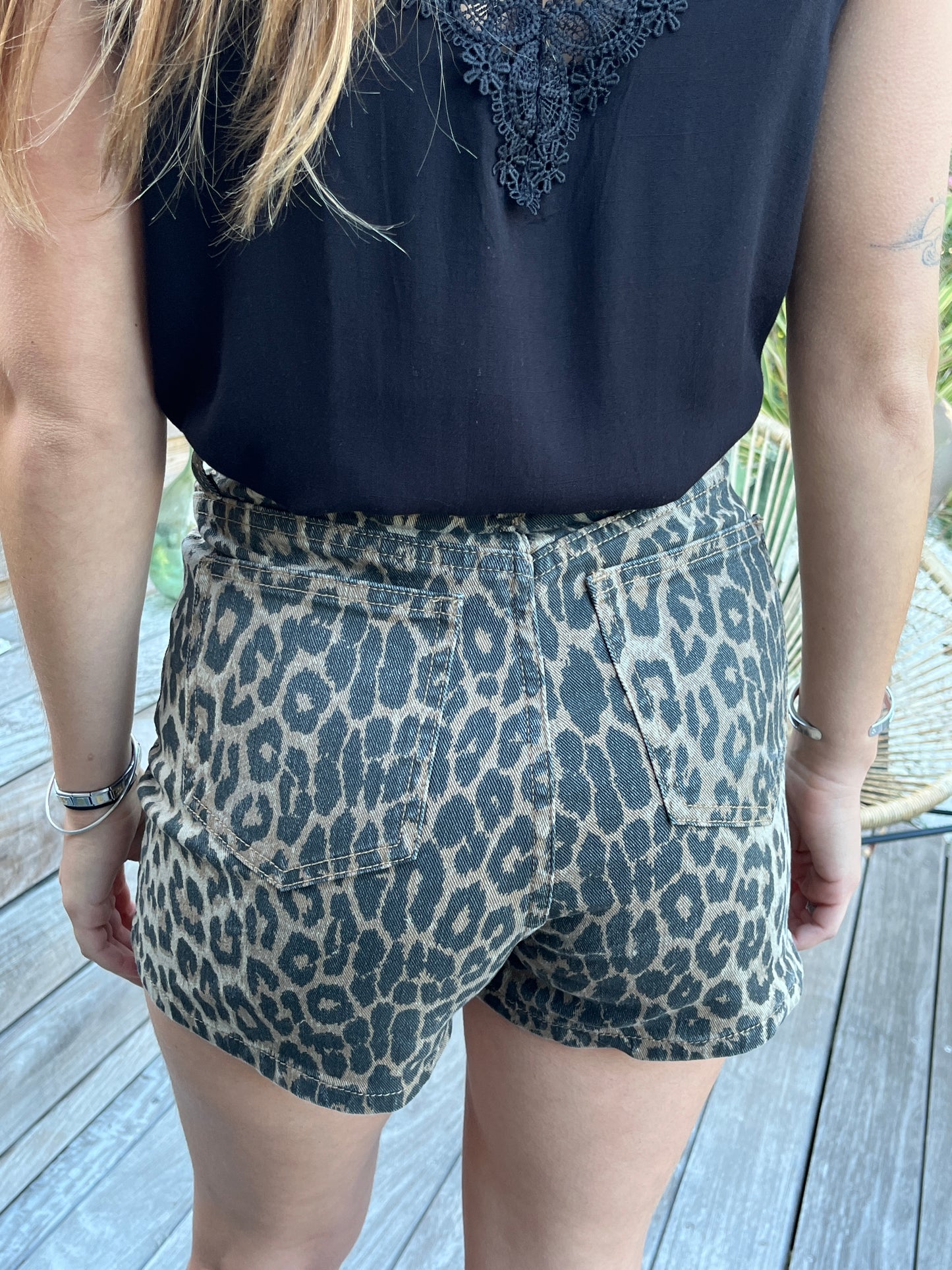 Jupe-short léopard