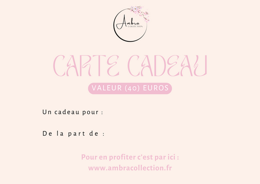 Carte cadeau Ambra collection