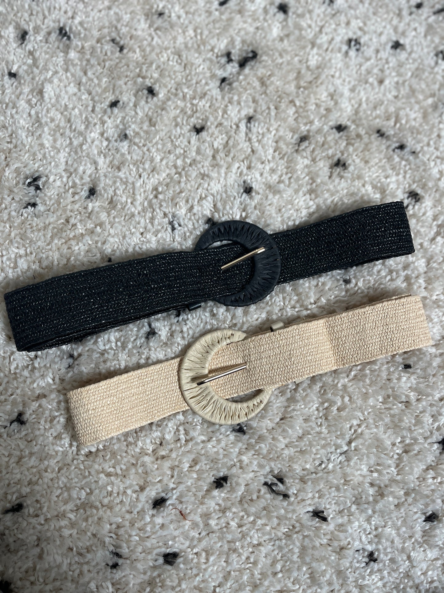 Ceinture raphia élastiqué