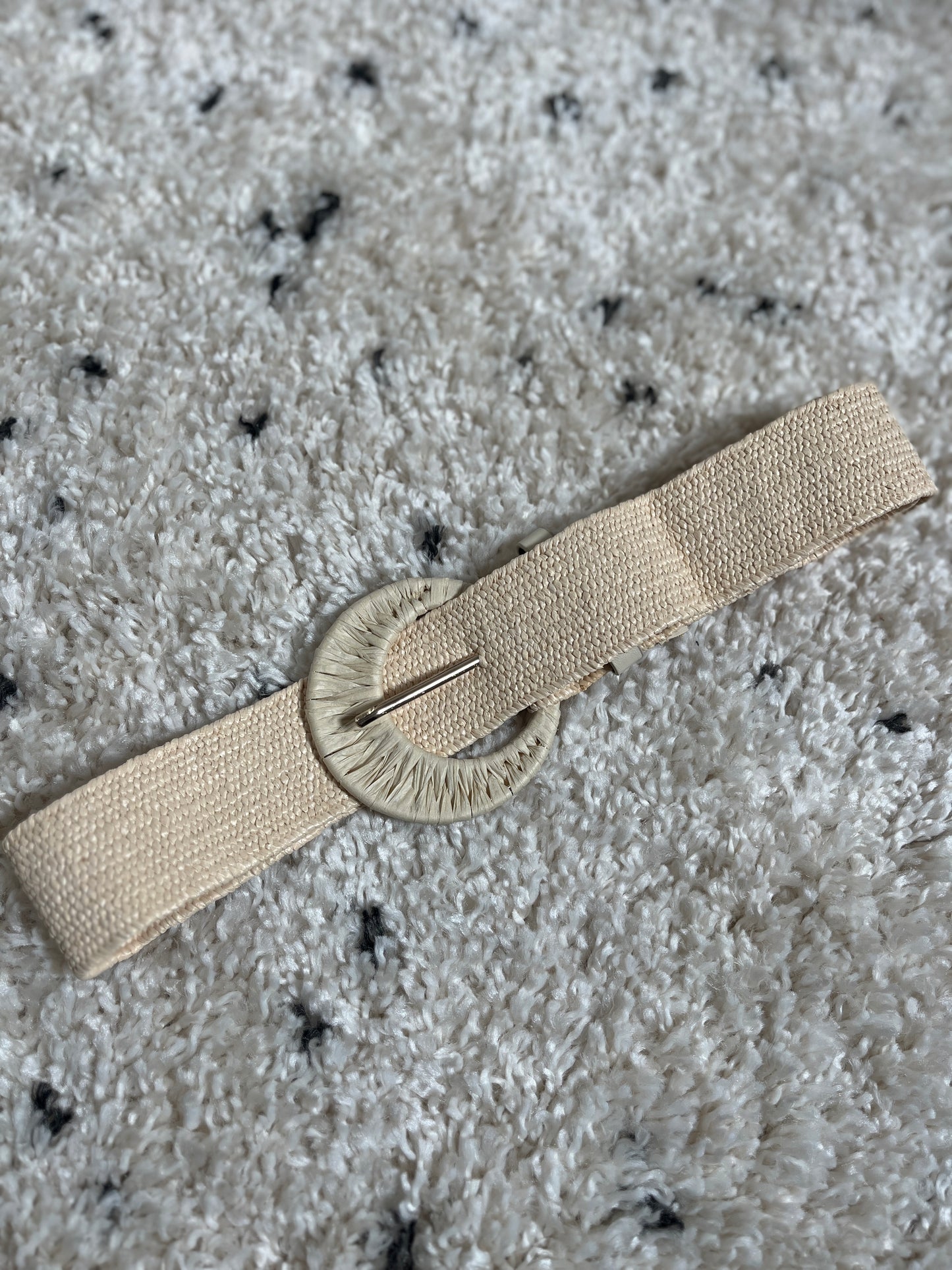 Ceinture raphia élastiqué