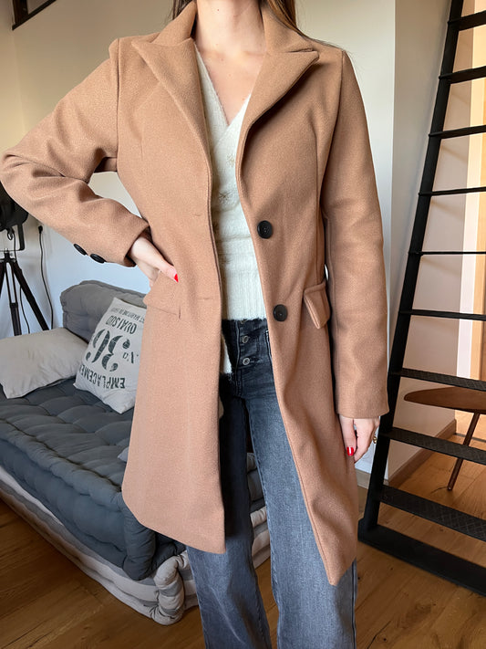 Manteau Leane camel