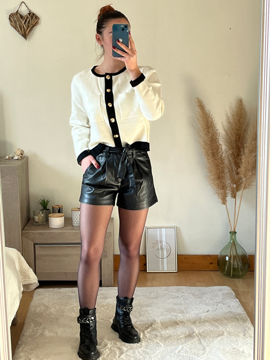 Short simili cuir