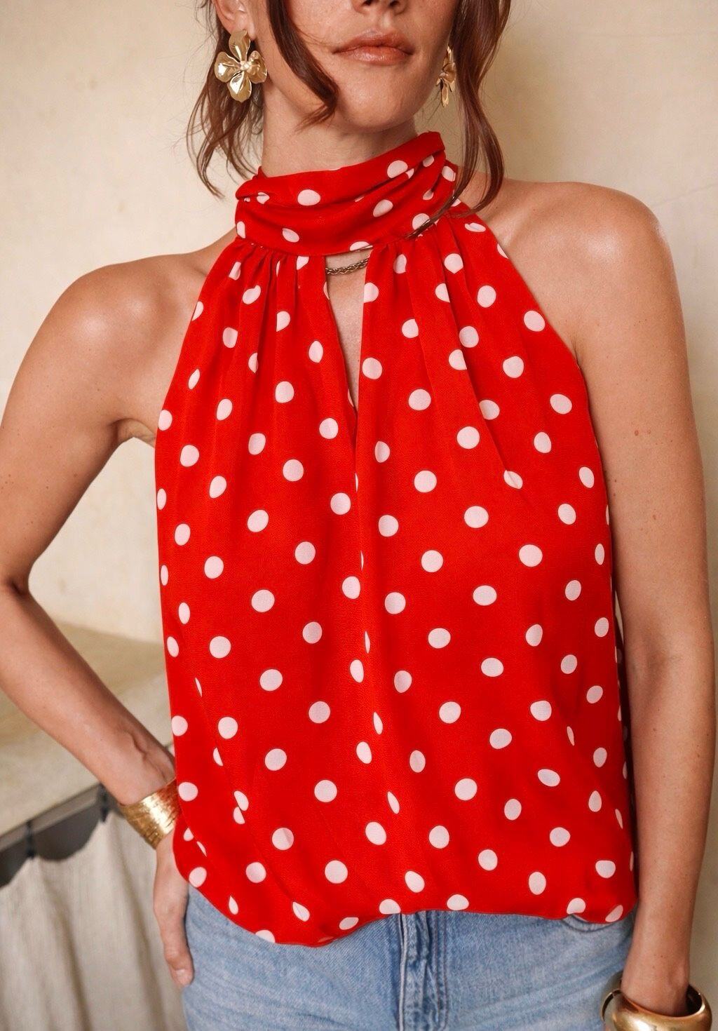 Top Clélia Rouge