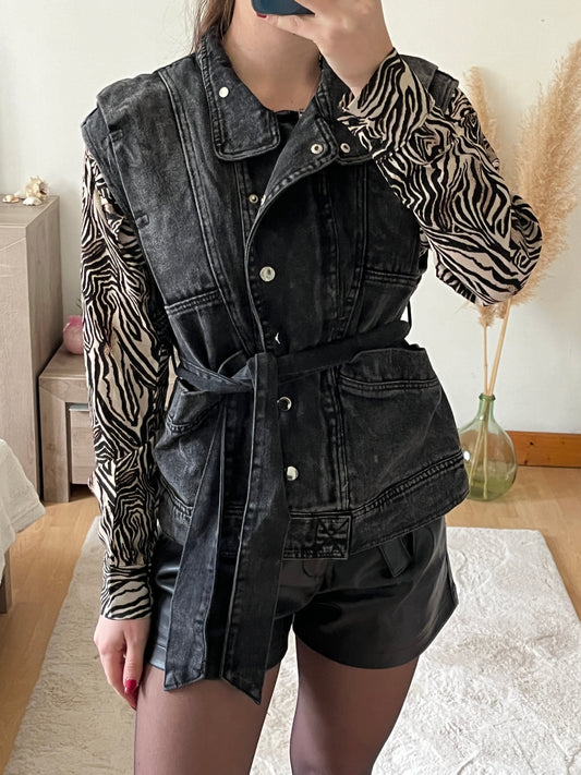 Veste en jean sans manches